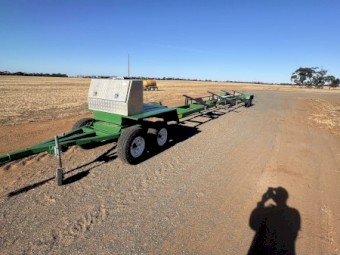 2017 Macdon D65 45ft Front with Trailer