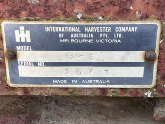 International 28 plate disc plough