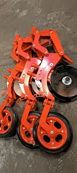 Double Disk Seeding Legs with Press Wheels