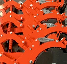 Double Disk Seeding Legs with Press Wheels