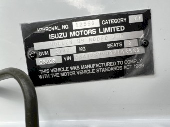 2002 Holden Rodeo LX Single Cab Ute