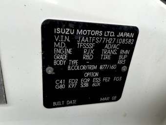 2002 Holden Rodeo LX Single Cab Ute