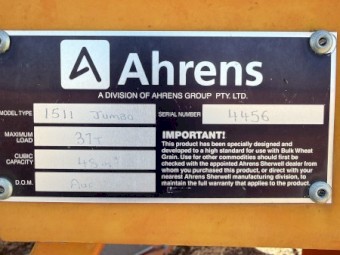 Ahrens 1511 Jumbo Field Bin