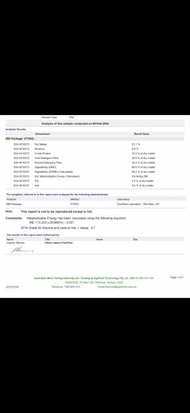 170mt Lucerne 8x4x3 Bales