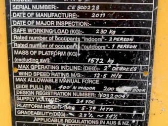 2011 Haulotte Optimum 8 Scissor Lift