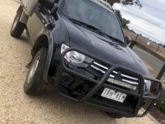 2012 Black Mitsubishi UTIL MN Triton Ute (Cab Chassis)