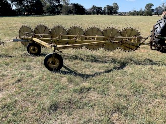 7 wheel Connor Shea Hay Rake