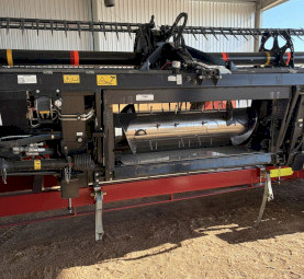 2023 Macdon D140 Header Front on 4axle Leith Trailer