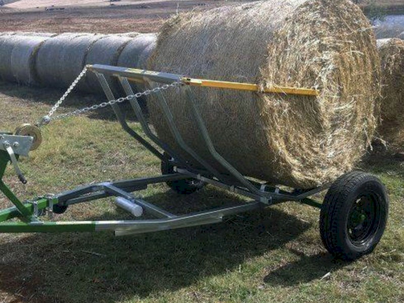 WANTED.  Round bale feed out trailer