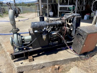 Irrigation pump and motor
