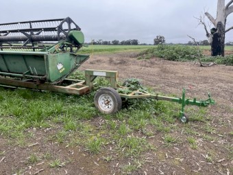 John Deere 9600 and 930 Front