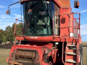 1996 Case 2366 Header with Case 30Ft 1010 Front.