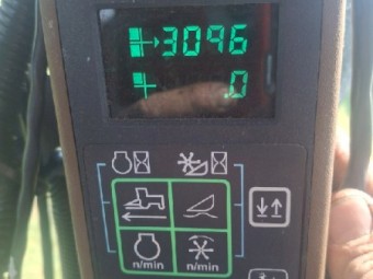 John Deere 4995 Windrower with 36ft Honey Bee Front