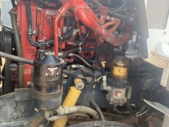 2010 Kenworth T408 SAR with Quad Dog Fitted with a Blower on Truck and Dog