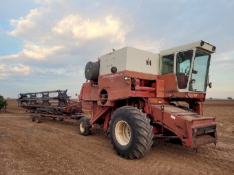 International 915 hydrostatic turbo diesel header harvester | Farm Tender