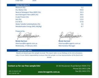 200mt Vetch Hay 650-700kg 8x4x3 Bales (2020)