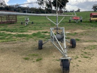 Vaughan Irrigators Mk 1 and M2 with lay flat reclaim trailer and hose