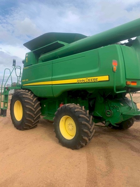 2008 John Deere 9670 Header with John Deere 640D Front