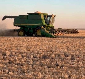 2008 John Deere 9670 Header with John Deere 640D Front