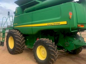 2008 John Deere 9670 Header with John Deere 640D Front