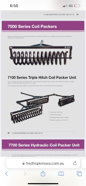 WANTED 20ft Coil Packer