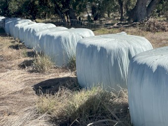 Sausage Wrapped composted silage