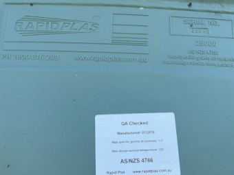 Rapidplas 25,000 litre tank/trough combo