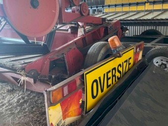 Case Windrower with 25ft front