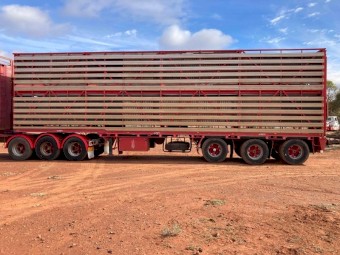 B/double set of convertable stock crates