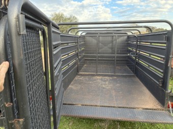 Stock crate to suit 12x6 tandem trailer