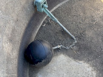 concrete cattle trough with float