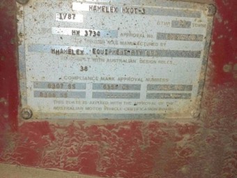 1987 Hamlex Super Dog Grain Trailer