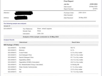 Wheat Straw with rye