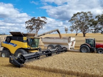 2016 New Holland 9.90 + 40ft Macdon D65