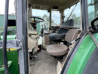 John Deere 6310 Tractor with 640 Loader and Forks