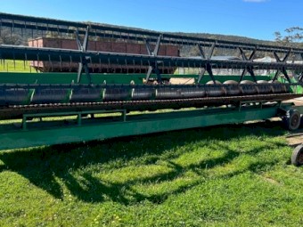 JD 9600 Header And 30ft Front With Trailer