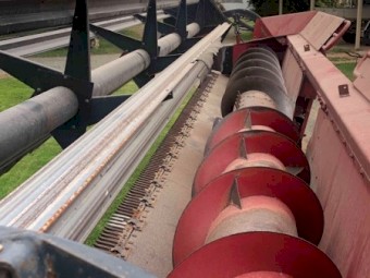 Case IH 2344 Header with Case 25ft 1010 Front