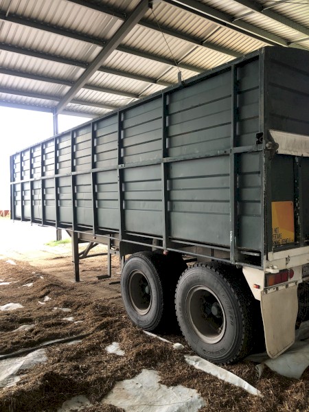 Under Auction - (A198) Home Made 28ft Tipper Trailer 