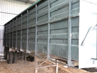 Under Auction - (A198) Home Made 28ft Tipper Trailer 