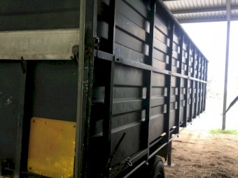 Under Auction - (A198) Home Made 28ft Tipper Trailer 