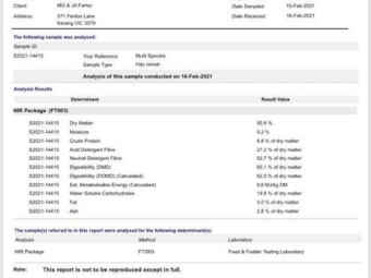 80 x Multispecies Hay 300kg 4x4 Bales