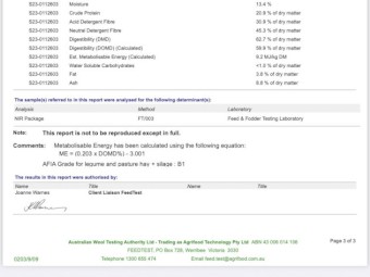 200mt Vetch Hay 8x4x3 Bales