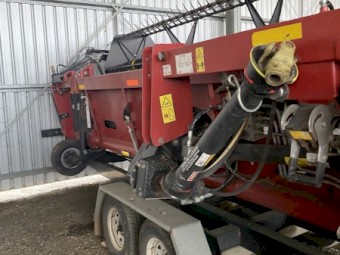 2011 Case IH 7120 Header with Draper Front and Trailer