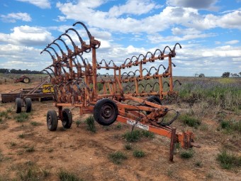 24ft Cultivator Scarifier tow behind Four Farmers