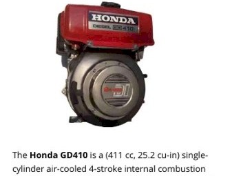 Honda GD410 stationary diesel engine