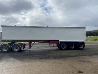 36x6 Hamalex White TOA Tipper Trailer