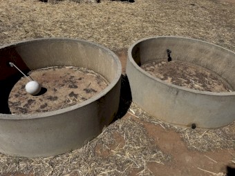 2 x Concrete Cattle Troughs