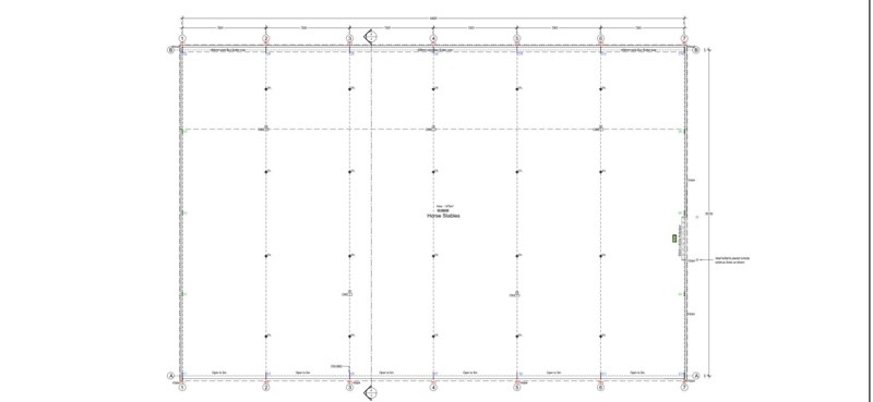48m X 30m Shed Frame
