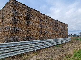400mt Triticale/Pea Hay 5x4 Rolls or 500kg 8x4x3 Bales (New Season 20/21)