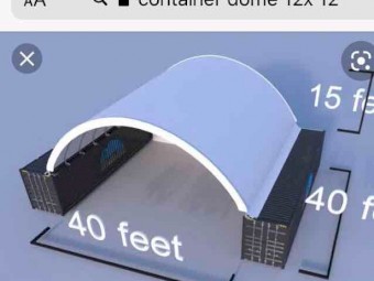 Container Dome 40ft x 40ft x 15ft